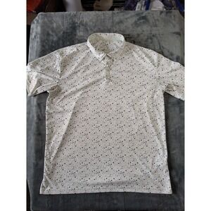 Mens Swannies Golf Size Large Golf Polo Shirt Geometric Print
